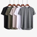 Bundle round neck long back t-shirt