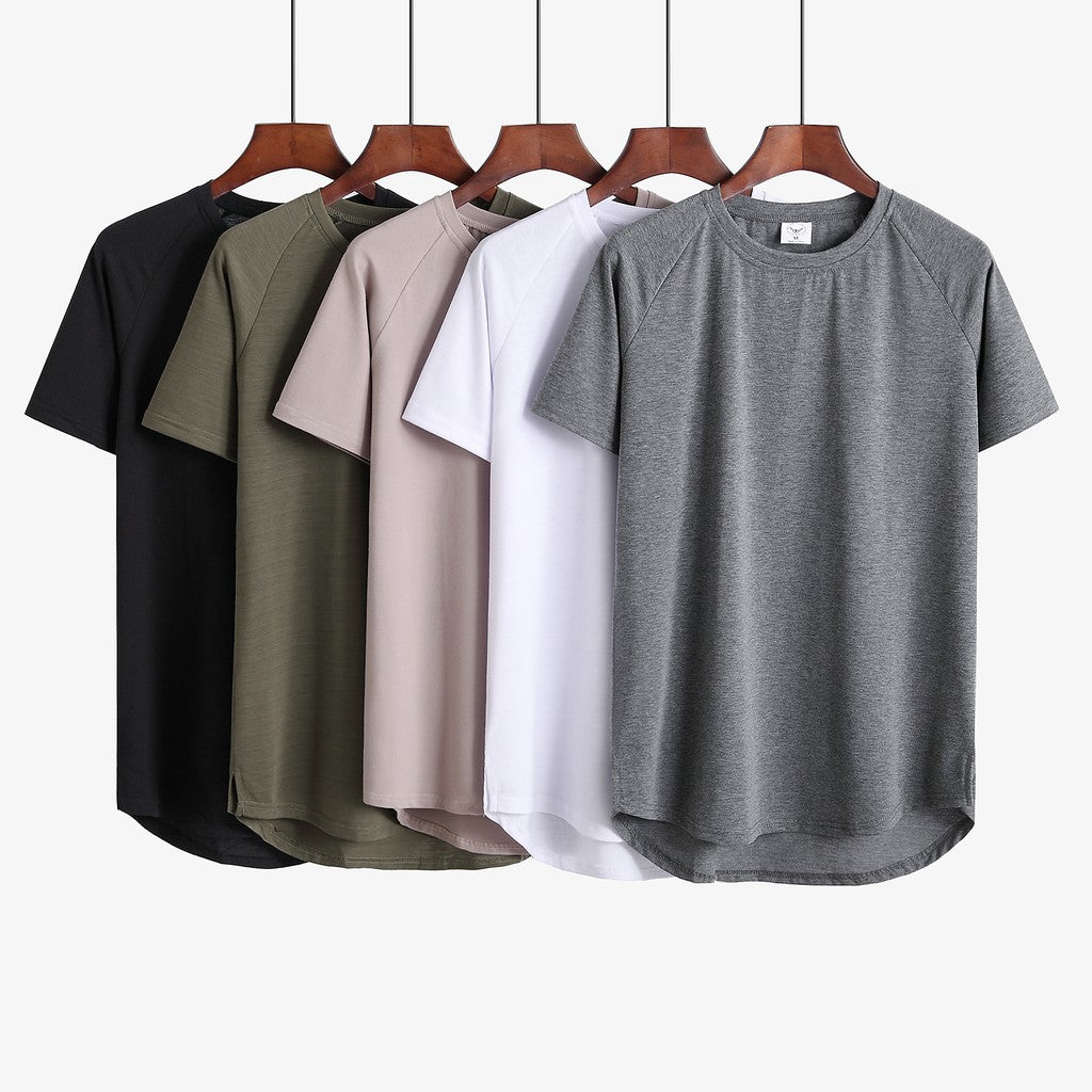 Bundle round neck long back t-shirt